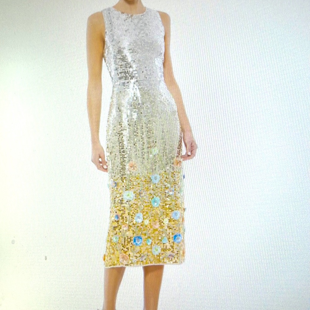 NWT Max Duggal sequin Ombré cocktail dress